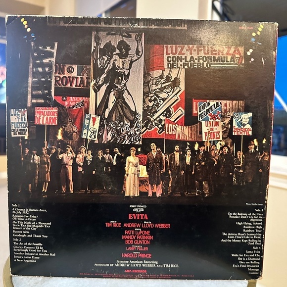 Evita Premiere American Recording - Vinyl Double LP - Picture 6 of 6